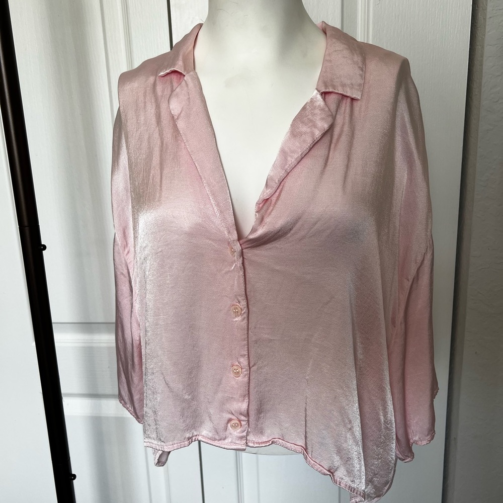 Zara Satin Crop Top